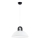 Chandelier on a string MIGOT 1xE27/15W/230V black/shiny chrome
