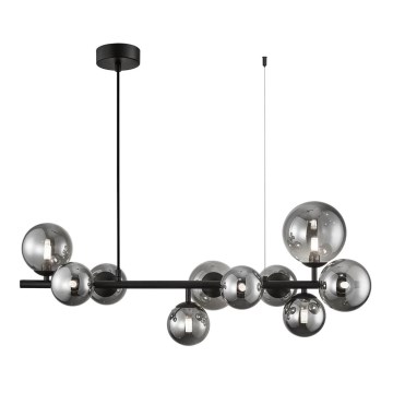 Chandelier on a string MILA 10xG9/9W/230V black/grey