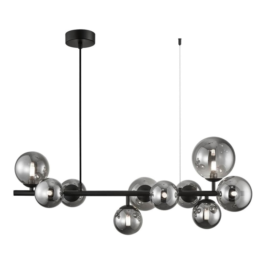 Chandelier on a string MILA 10xG9/9W/230V black/grey