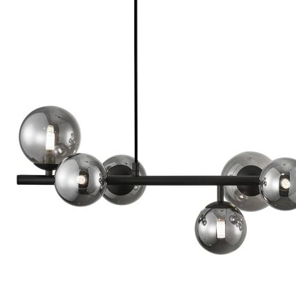 Chandelier on a string MILA 10xG9/9W/230V black/grey