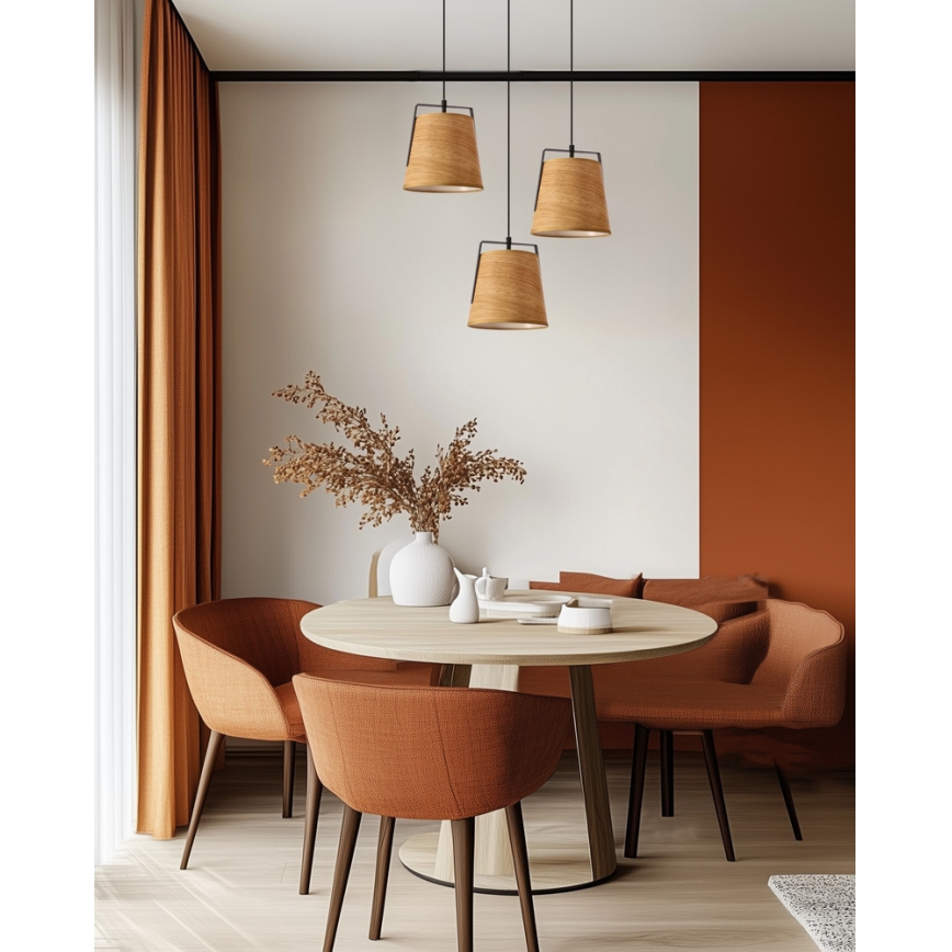 Chandelier on a string MILBURY 1xE27/40W/230V brown