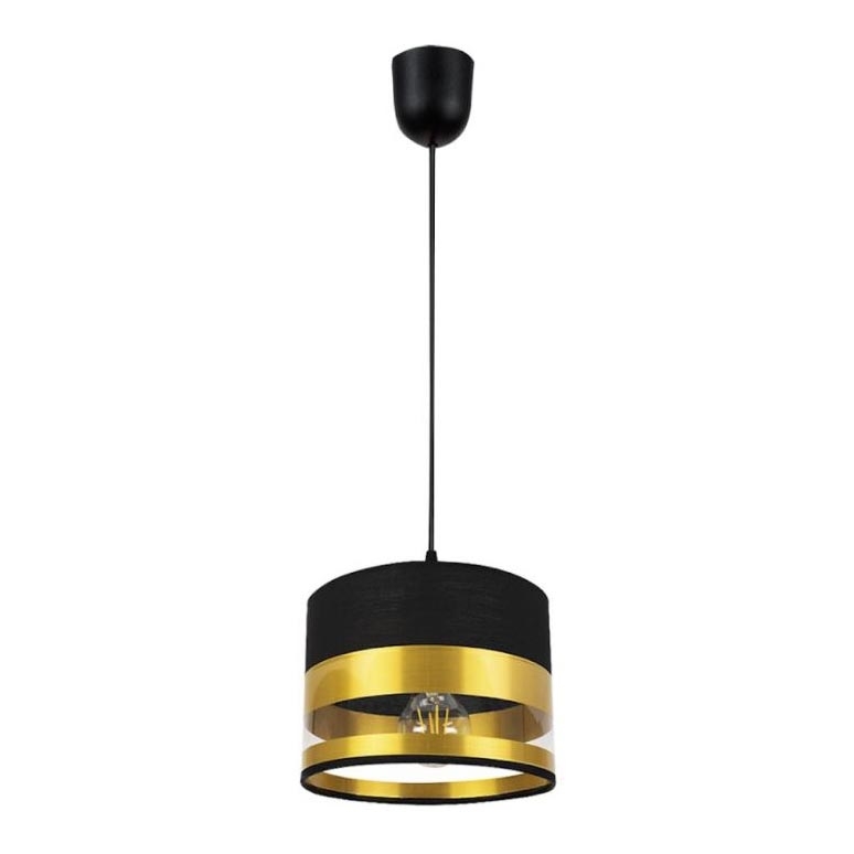 Chandelier on a string MILO 1xE27/60W/230V golden/black