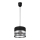 Chandelier on a string MILO 1xE27/60W/230V silver/black