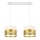 Chandelier on a string MILO 2xE27/60W/230V golden