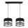 Chandelier on a string MILO 2xE27/60W/230V silver/black