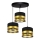 Chandelier on a string MILO 3xE27/60W/230V golden/black