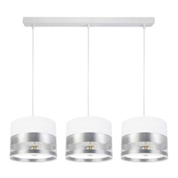 Chandelier on a string MILO 3xE27/60W/230V silver