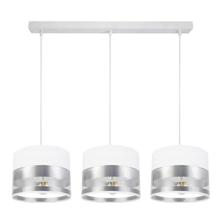 Chandelier on a string MILO 3xE27/60W/230V silver