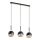 Chandelier on a string MILTONA 3xE27/60W/230V black/beige