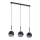 Chandelier on a string MILTONA 3xE27/60W/230V black/grey