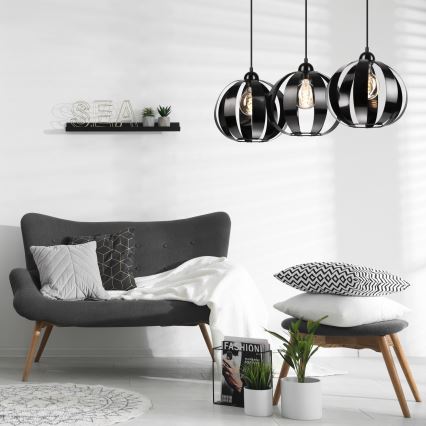 Chandelier on a string MINDY 3xE27/15W/230V