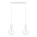 Chandelier on a string MIROS 2xE27/60W/230V white