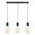 Chandelier on a string MIROS 3xE27/60W/230V black