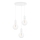Chandelier on a string MIROS 3xE27/60W/230V round white