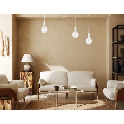 Chandelier on a string MIROS 3xE27/60W/230V spider white