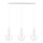 Chandelier on a string MIROS 3xE27/60W/230V white