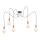 Chandelier on a string MIROS 5xE27/60W/230V spider black/copper