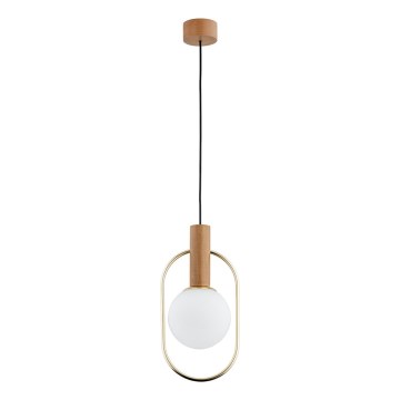 Chandelier on a string MODI 1xE14/10W/230V gold/beige