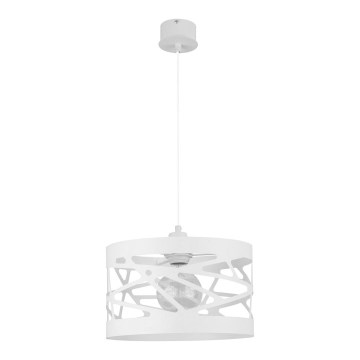 Chandelier on a string MODUL FREZ 1xE27/60W/230V d. 30 cm white
