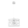 Chandelier on a string MODUL FREZ 1xE27/60W/230V d. 30 cm white