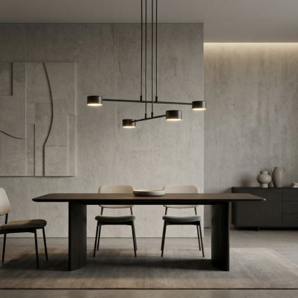 Chandelier on a string MODUS 4xGX53/12W/230V black