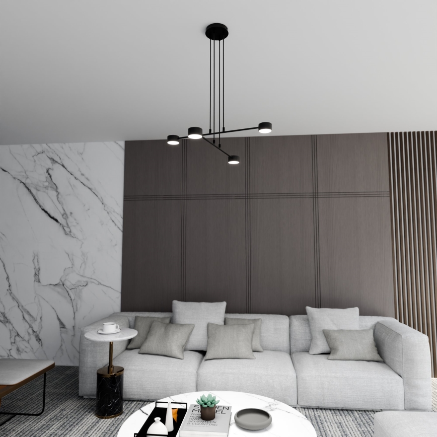 Chandelier on a string MODUS 4xGX53/12W/230V black