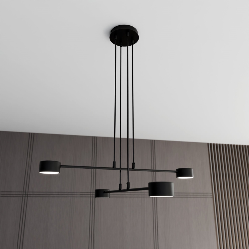 Chandelier on a string MODUS 4xGX53/12W/230V black
