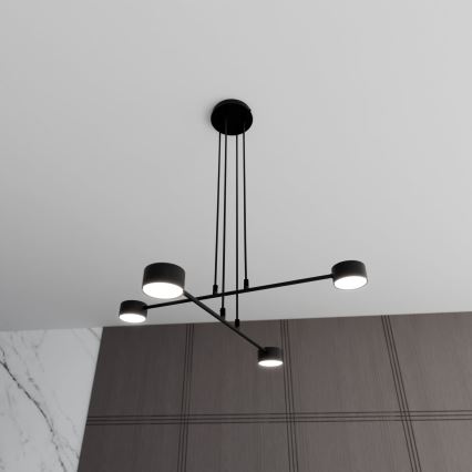Chandelier on a string MODUS 4xGX53/12W/230V black