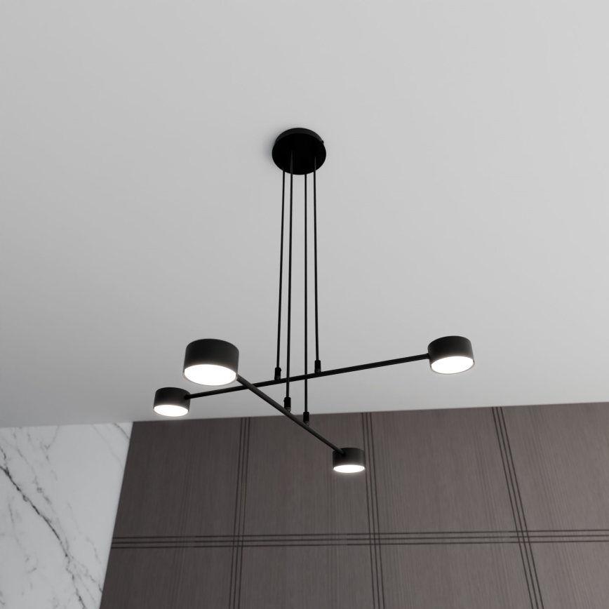 Chandelier on a string MODUS 4xGX53/12W/230V black