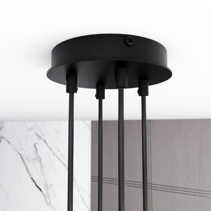Chandelier on a string MODUS 4xGX53/12W/230V black
