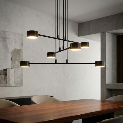 Chandelier on a string MODUS 6xGX53/10W/230V black