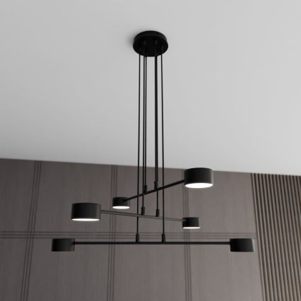 Chandelier on a string MODUS 6xGX53/10W/230V black