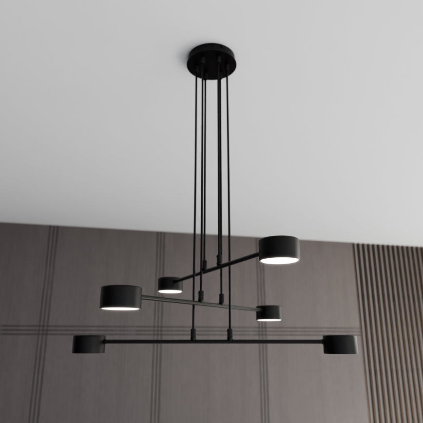 Chandelier on a string MODUS 6xGX53/10W/230V black