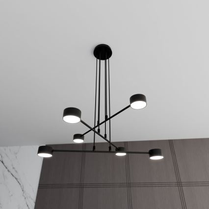 Chandelier on a string MODUS 6xGX53/10W/230V black