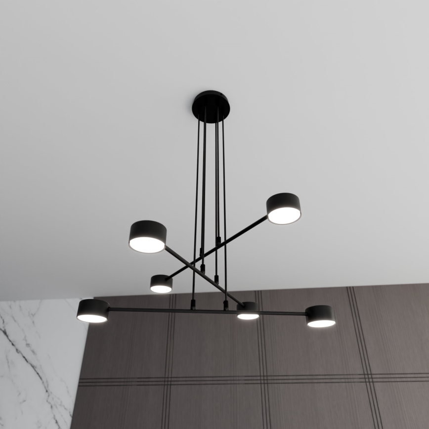 Chandelier on a string MODUS 6xGX53/10W/230V black