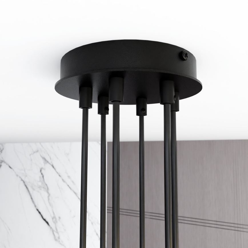 Chandelier on a string MODUS 6xGX53/10W/230V black