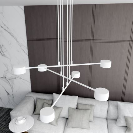 Chandelier on a string MODUS 6xGX53/10W/230V white