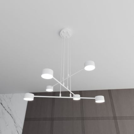 Chandelier on a string MODUS 6xGX53/10W/230V white
