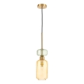 Chandelier on a string MOLLY 1xE14/40W/230V d. 12 cm gold/orange/green