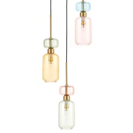 Chandelier on a string MOLLY 3xE14/40W/230V d. 38 cm colorful