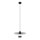 Chandelier on a string MONTANA 1xE27/15W/230V d. 30 cm black