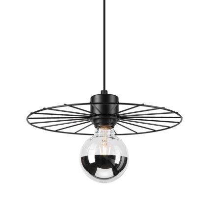 Chandelier on a string MONTANA 1xE27/15W/230V d. 30 cm black