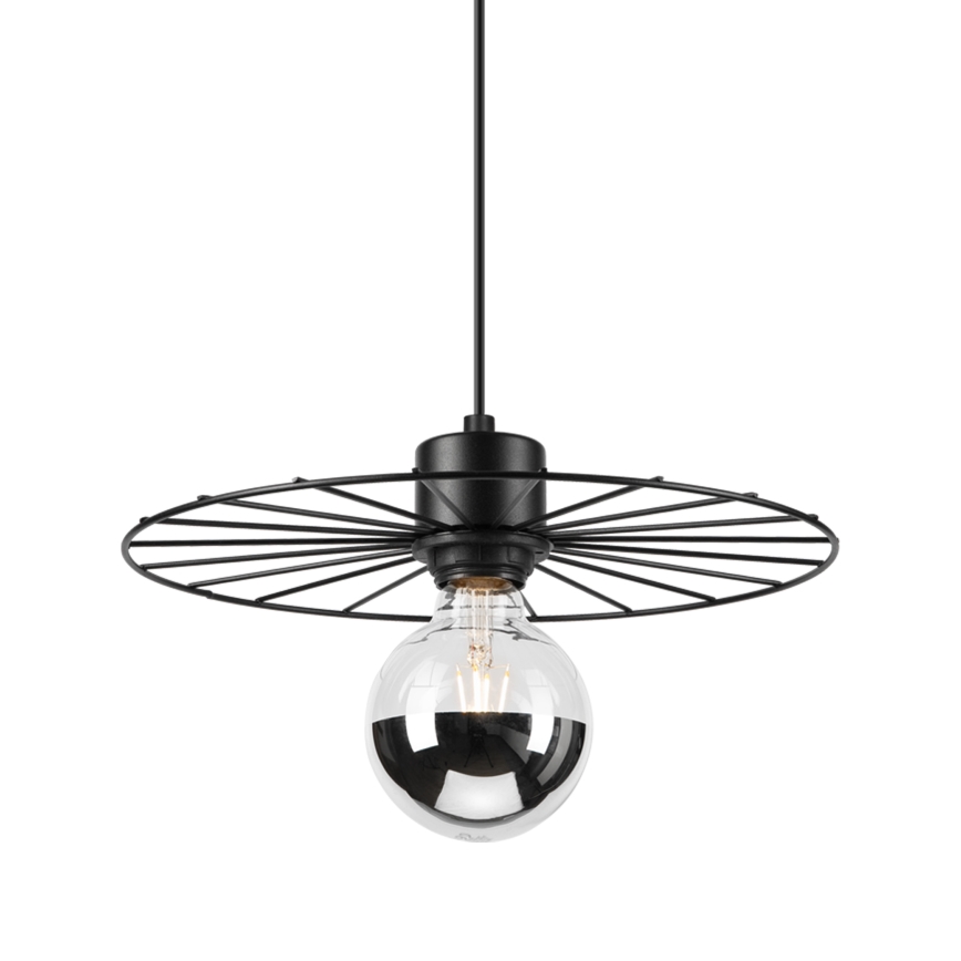 Chandelier on a string MONTANA 1xE27/15W/230V d. 30 cm black