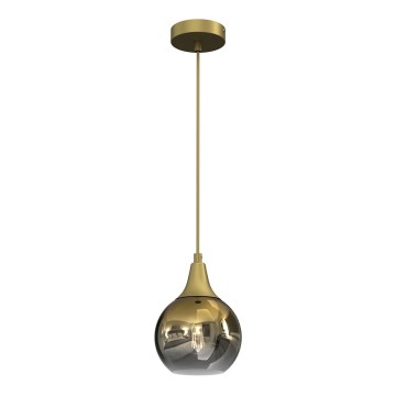 Chandelier on a string MONTE 1xE27/60W/230V d. 15 cm gold