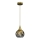 Chandelier on a string MONTE 1xE27/60W/230V d. 15 cm gold