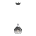 Chandelier on a string MONTE 1xE27/60W/230V d. 15 cm matte chrome