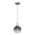 Chandelier on a string MONTE 1xE27/60W/230V d. 15 cm matte chrome