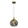 Chandelier on a string MONTE 1xE27/60W/230V d. 20 cm gold