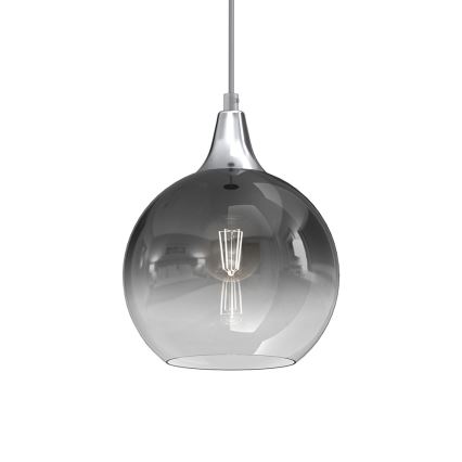 Chandelier on a string MONTE 1xE27/60W/230V d. 20 cm matte chrome