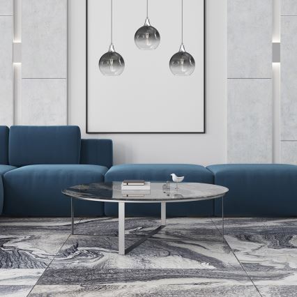 Chandelier on a string MONTE 3xE27/60W/230V d. 20 cm matte chrome